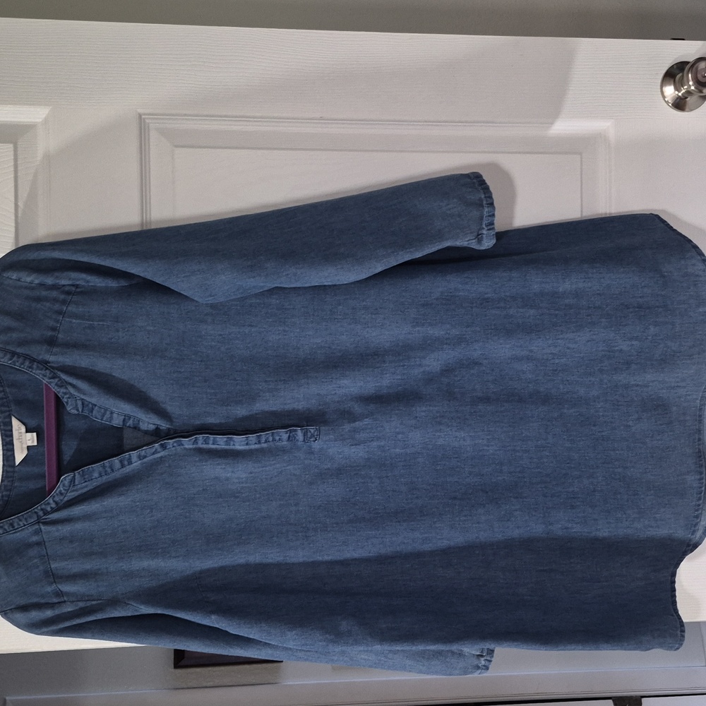 Lightweight Denim Shift Dress - Charming Charlie - LARGE